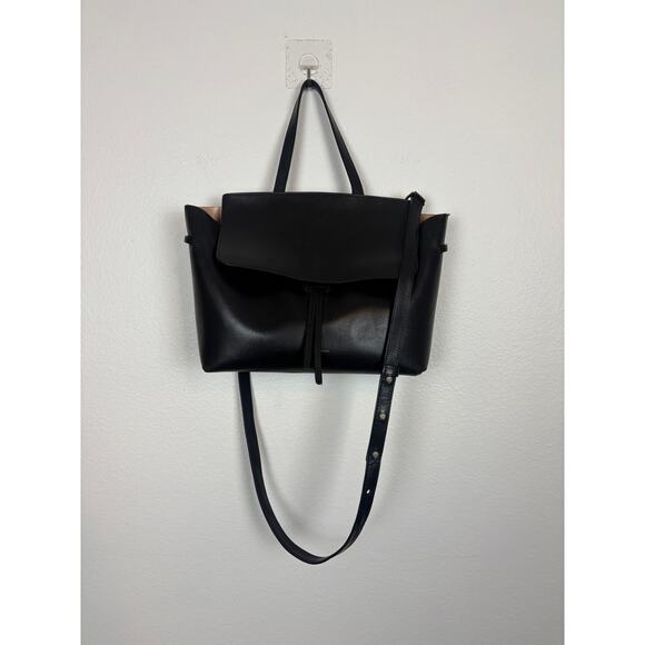 Mansur Gavriel Lady Bag Hard Leather Medium Size Tote Crossbody Style - Picture 2 of 13